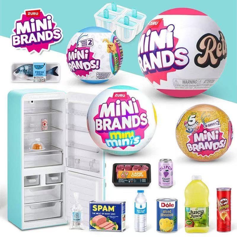 Lighting Decor House - Mini Refrigerador de Juguete con Luces