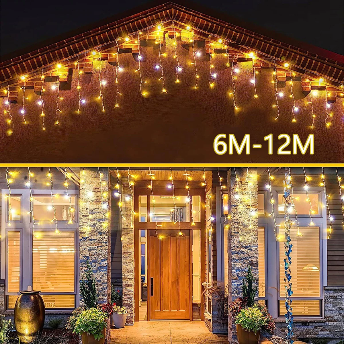 Fairy Light Curtain - Guirnalda de luces LED con efecto