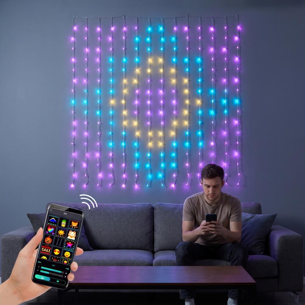 Fairy Light Curtain - Luces de Cortina para Dormitorio, 400