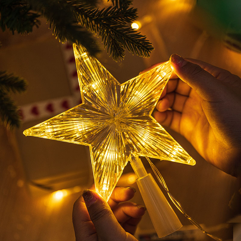 Home Decor Lighting Tree - Luz LED de estrella superior para