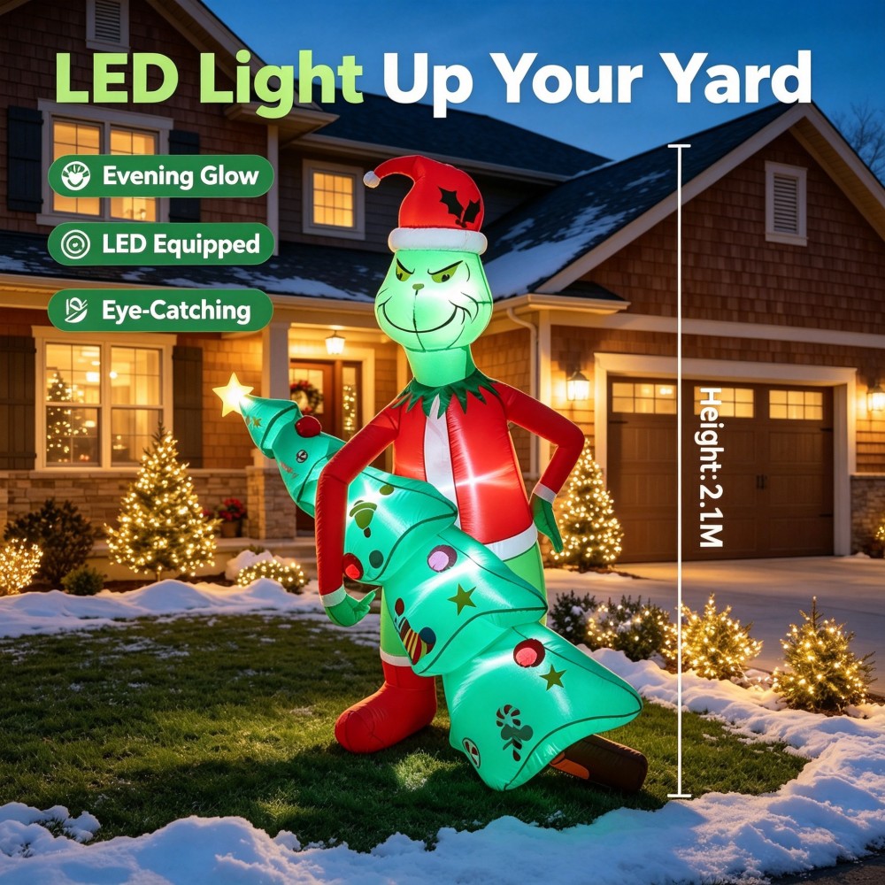 Lighting Tree Decor - Árbol de Navidad inflable gigante de
