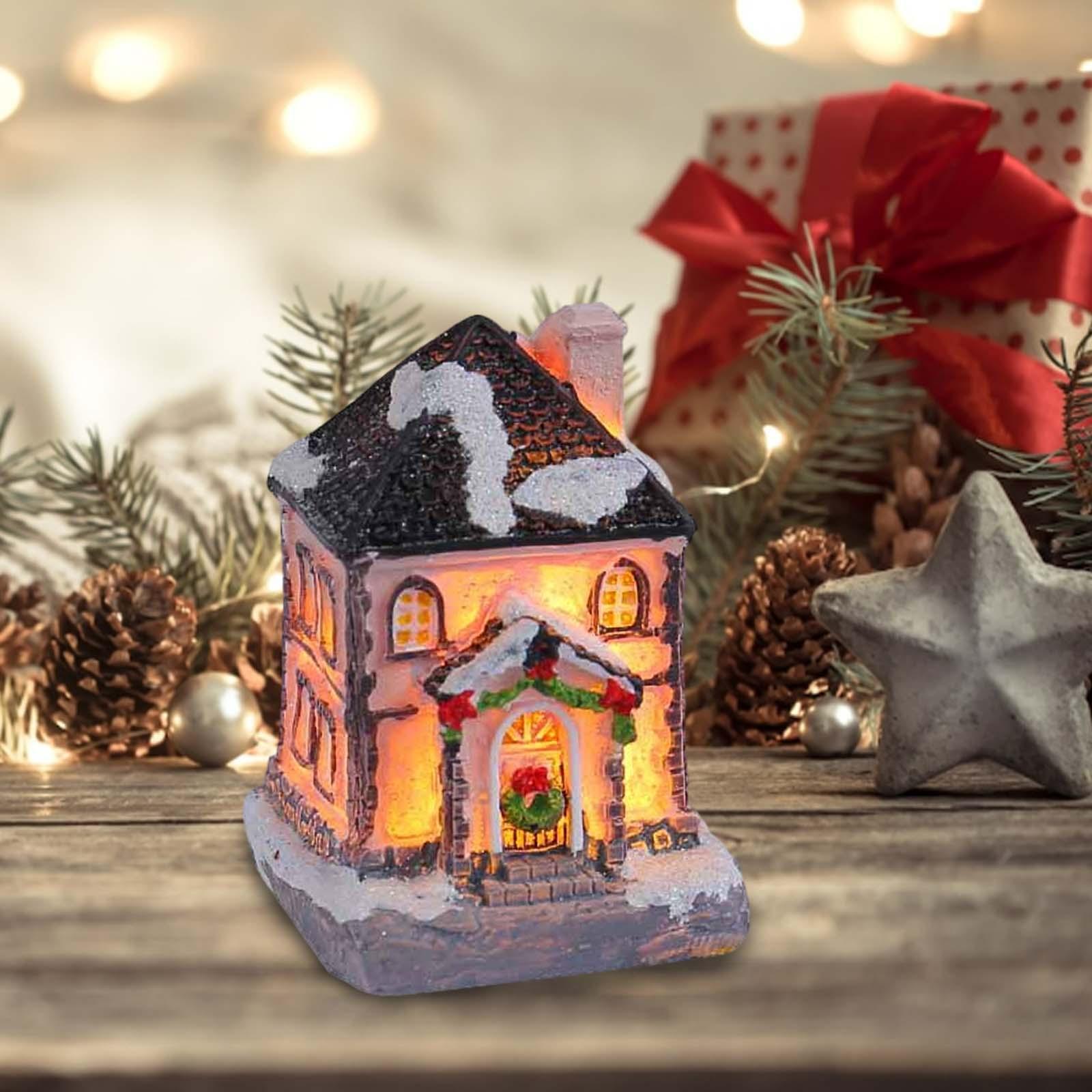 Lighting Decor House - Figura de Resina de Casa Iluminada