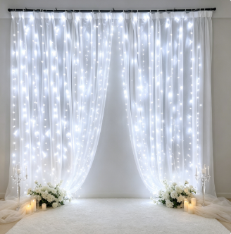 Fairy Light Curtain - Guirnalda de Luces LED USB de