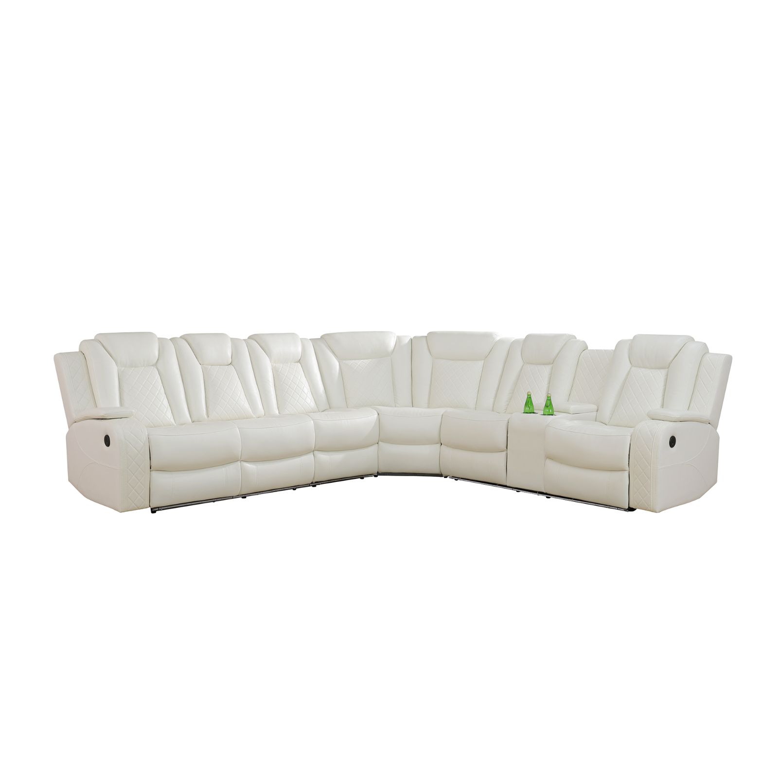 Furniture Lighting & Decor Magazine - Sofá seccional reclinable eléctrico de cuero