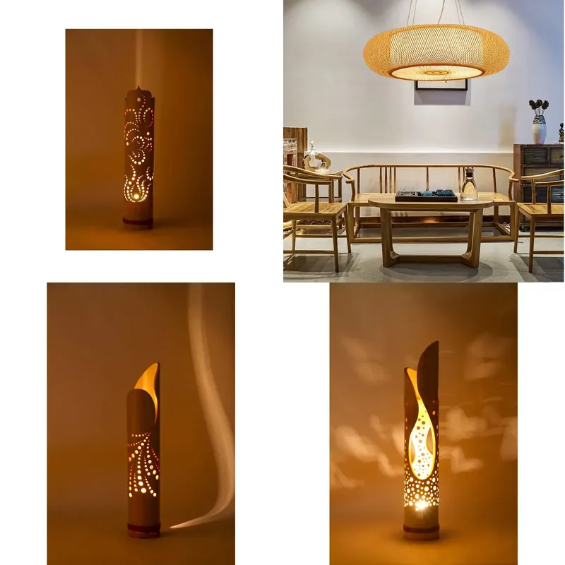 Lighting Home Decor Products - Lámpara de bambú ecológica para Vietnam,