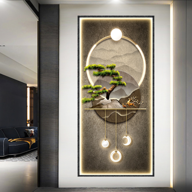 Home Decor Lighting Brands - Pintura decorativa de pared para porche,