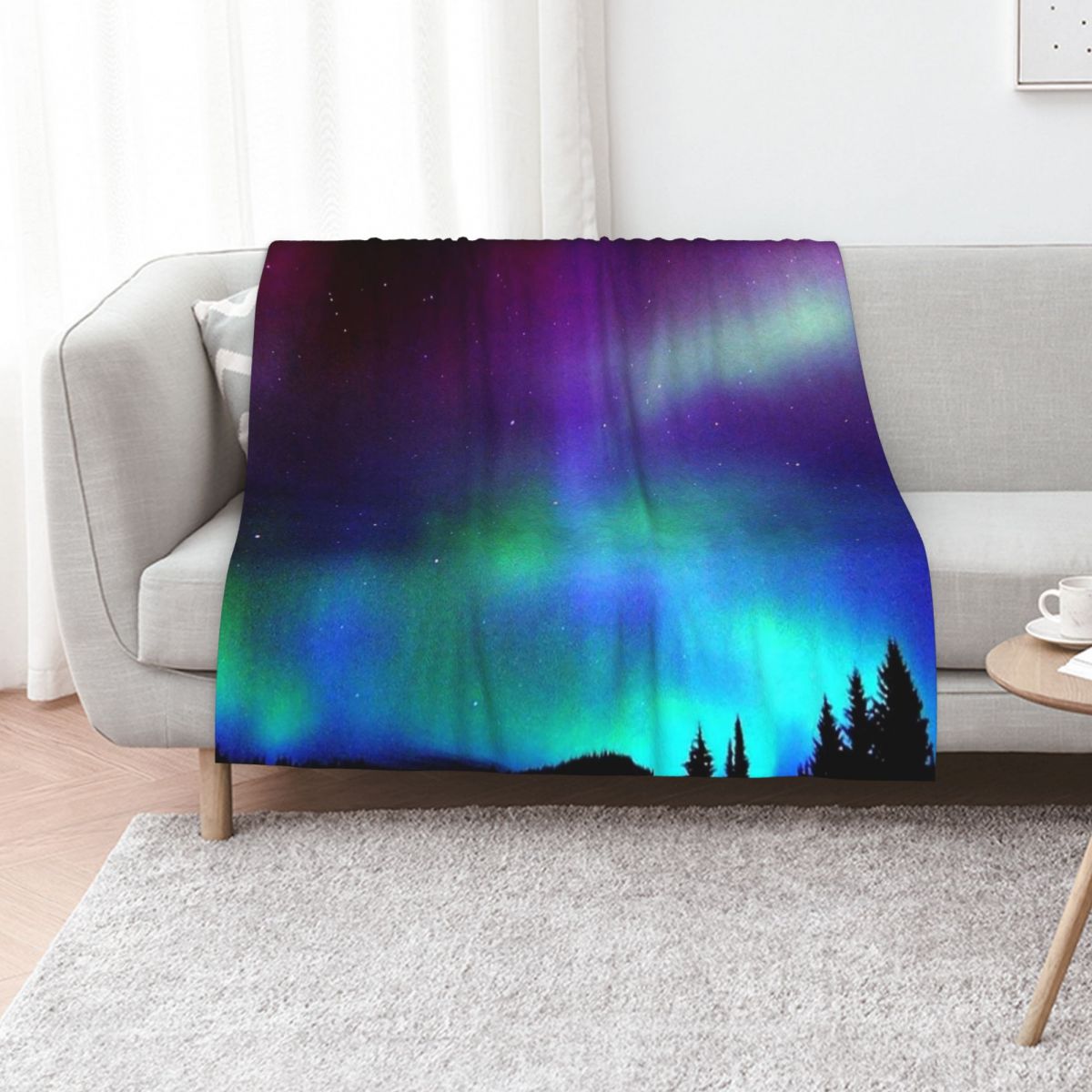Home Decor Lighting Brands - Manta decorativa con diseño de auroras