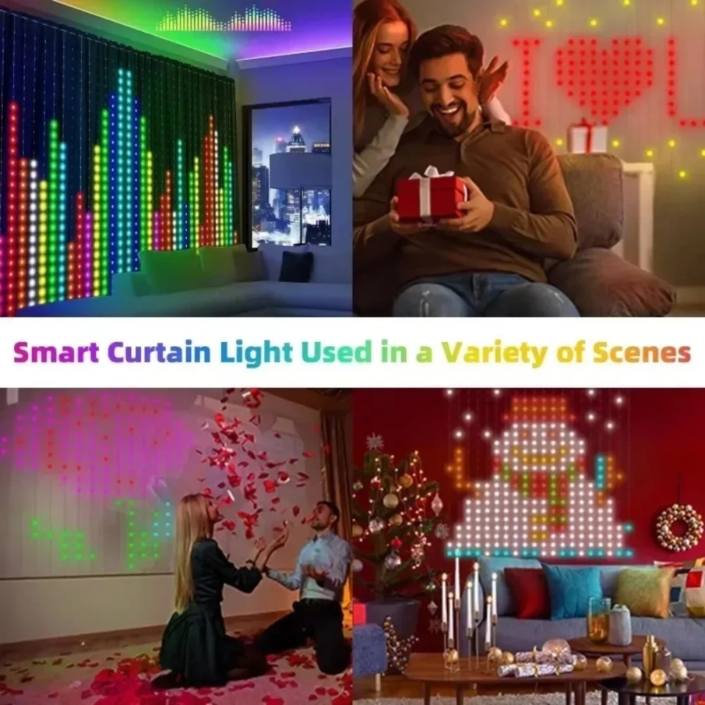 Luces LED de cortina de píxele - Fairy Light Curtain reseña y precio