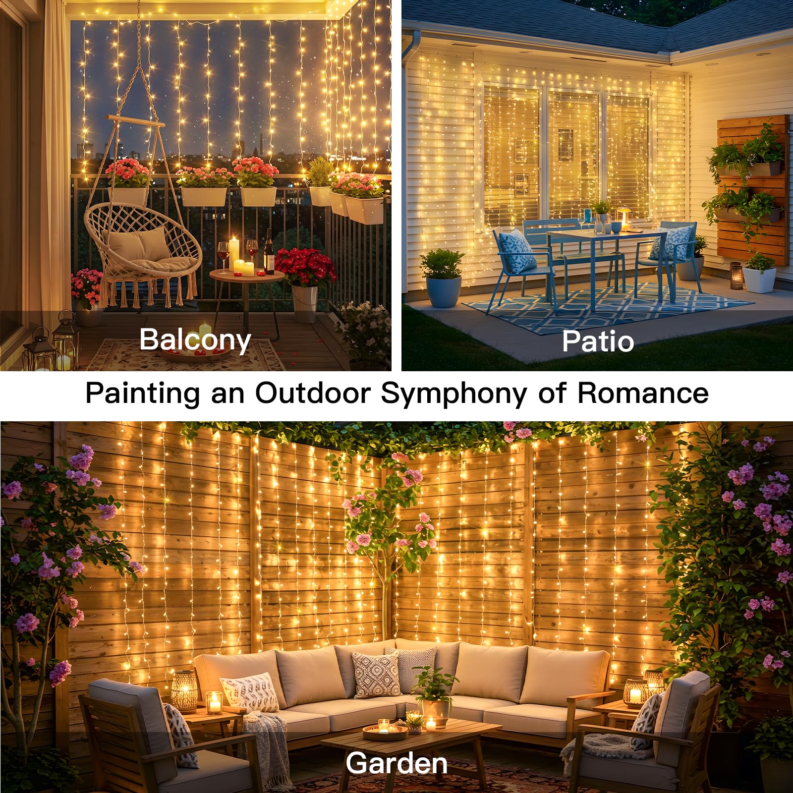 1 unidad de luces de cortina d - Fairy Light Curtain reseña y precio