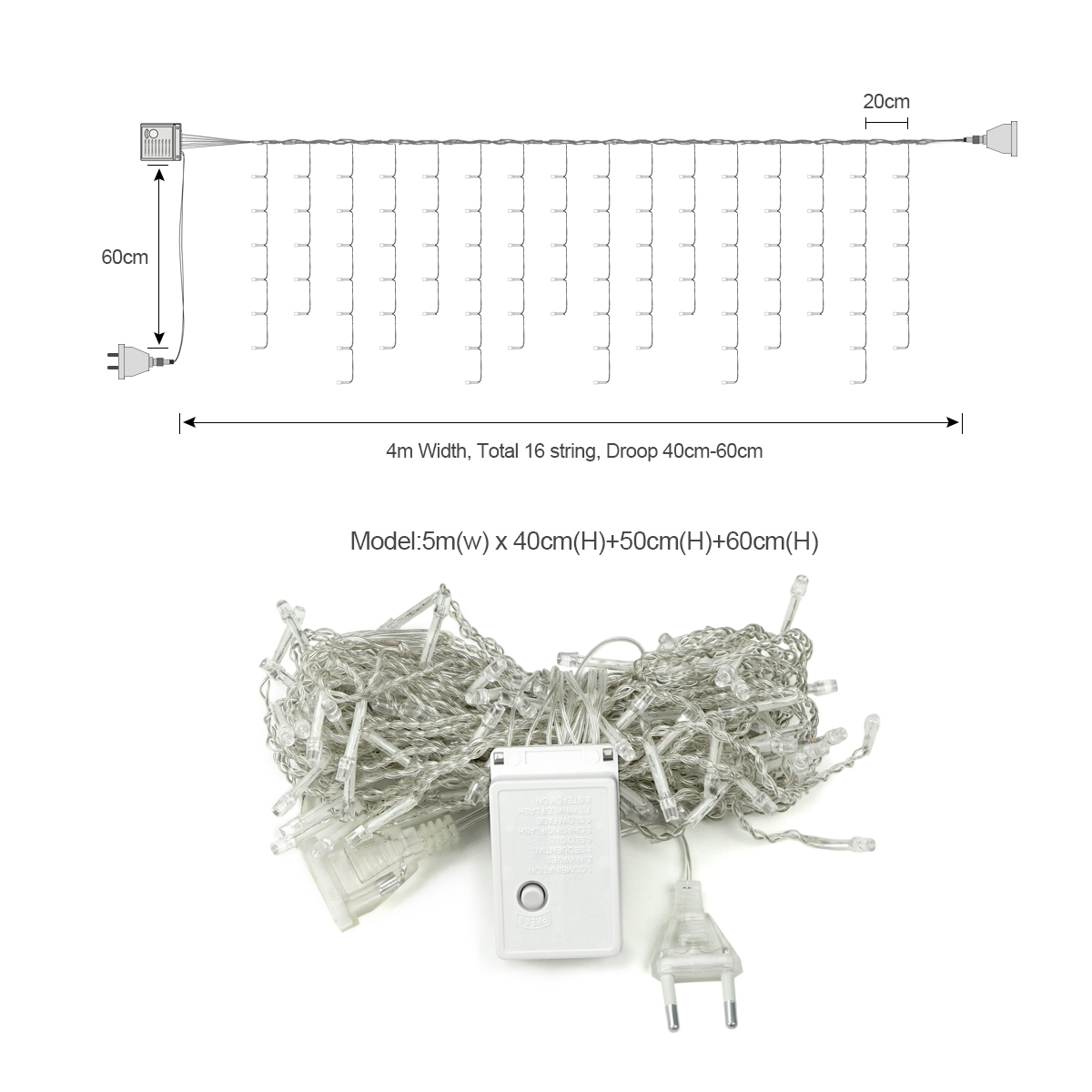 Guirnalda de Luces LED de Navi - Fairy Light Curtain reseña y precio