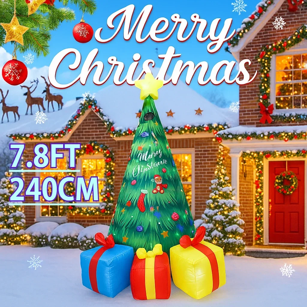 Árbol de Navidad inflable de 7 - Home Decor Lighting Tree reseña y precio