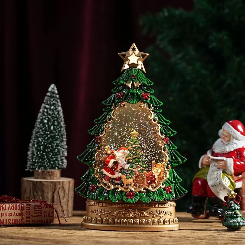 Caja Musical con Globo de Niev - Home Decor Lighting Tree reseña y precio