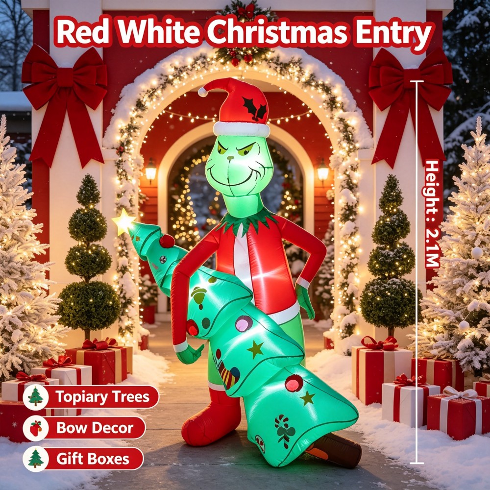 Árbol de Navidad inflable giga - Lighting Tree Decor reseña y precio
