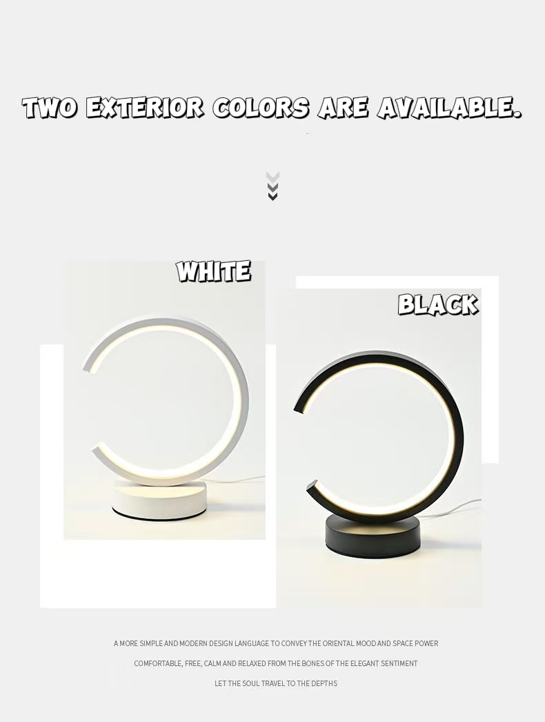 Lámpara LED de mesa con anillo - Room Lighting Bedroom Decor reseña y precio