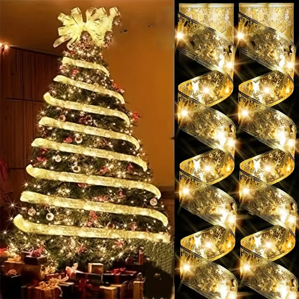 2-10M Decoración de lazo navid - Home Decor Lighting Tree reseña y precio