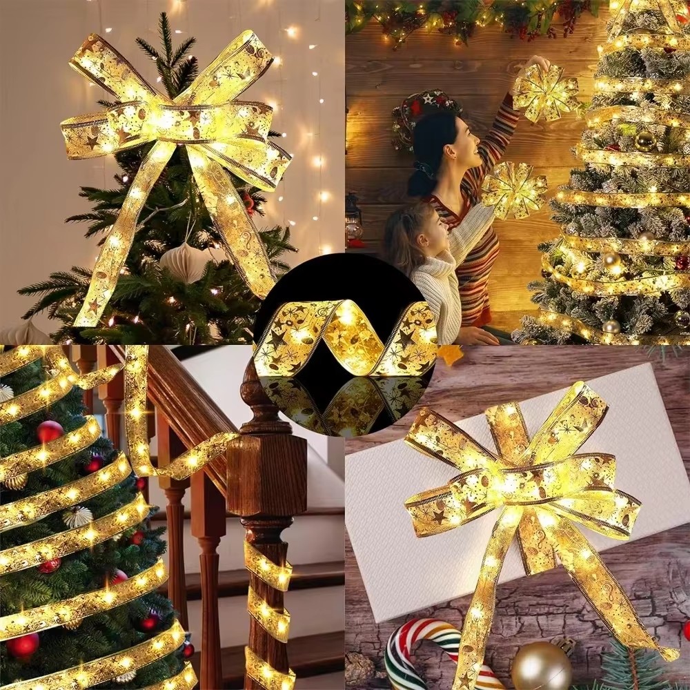 2-10M Decoración de lazo navid - Home Decor Lighting Tree reseña y precio
