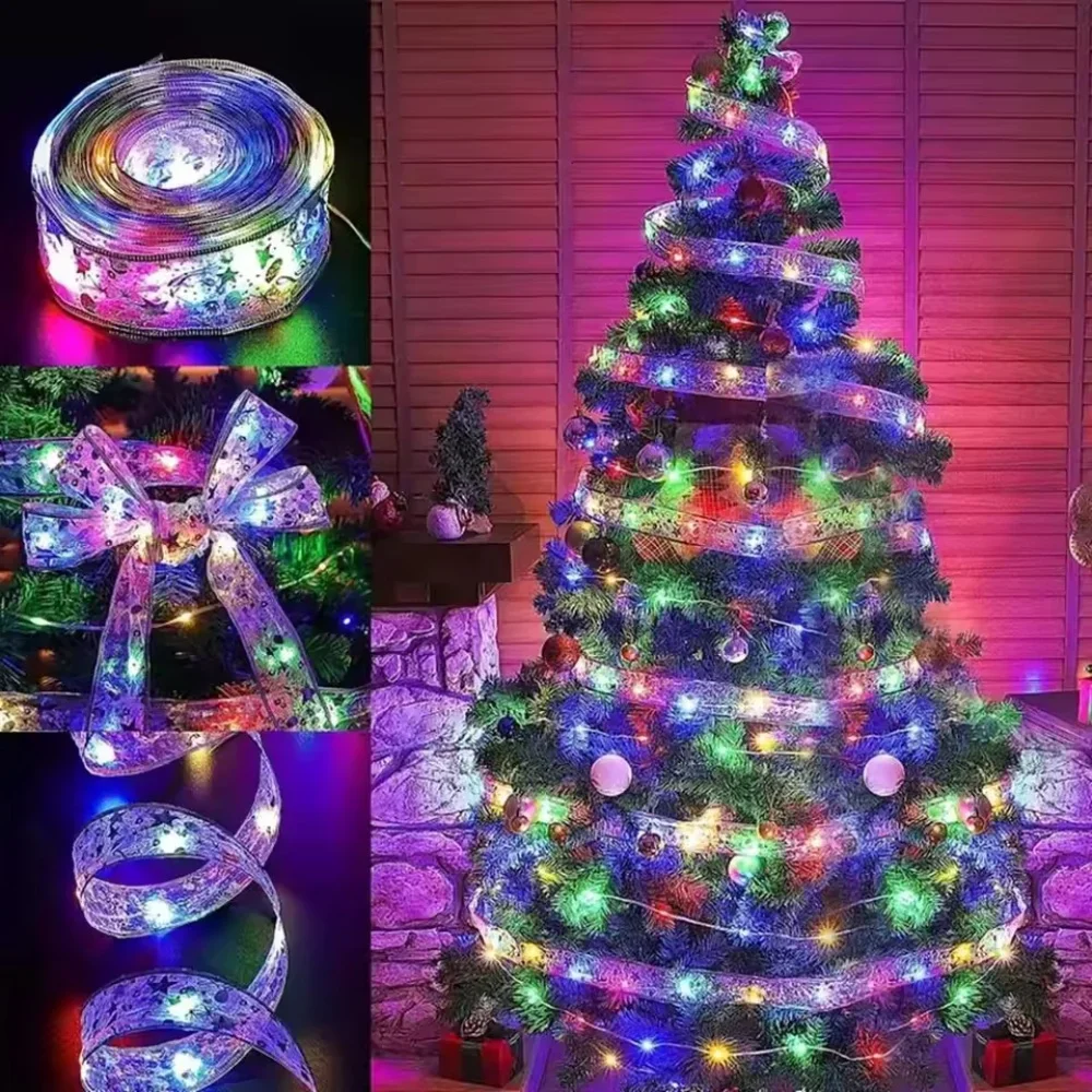 2-10M Decoración de lazo navid - Home Decor Lighting Tree reseña y precio