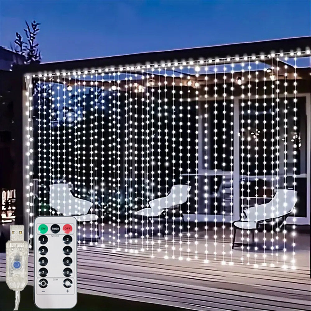 Cortina LED USB de 3/6M, 8 mod - Fairy Light Curtain reseña y precio