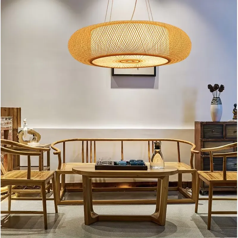 Lámpara de bambú ecológica par - Lighting Home Decor Products reseña y precio