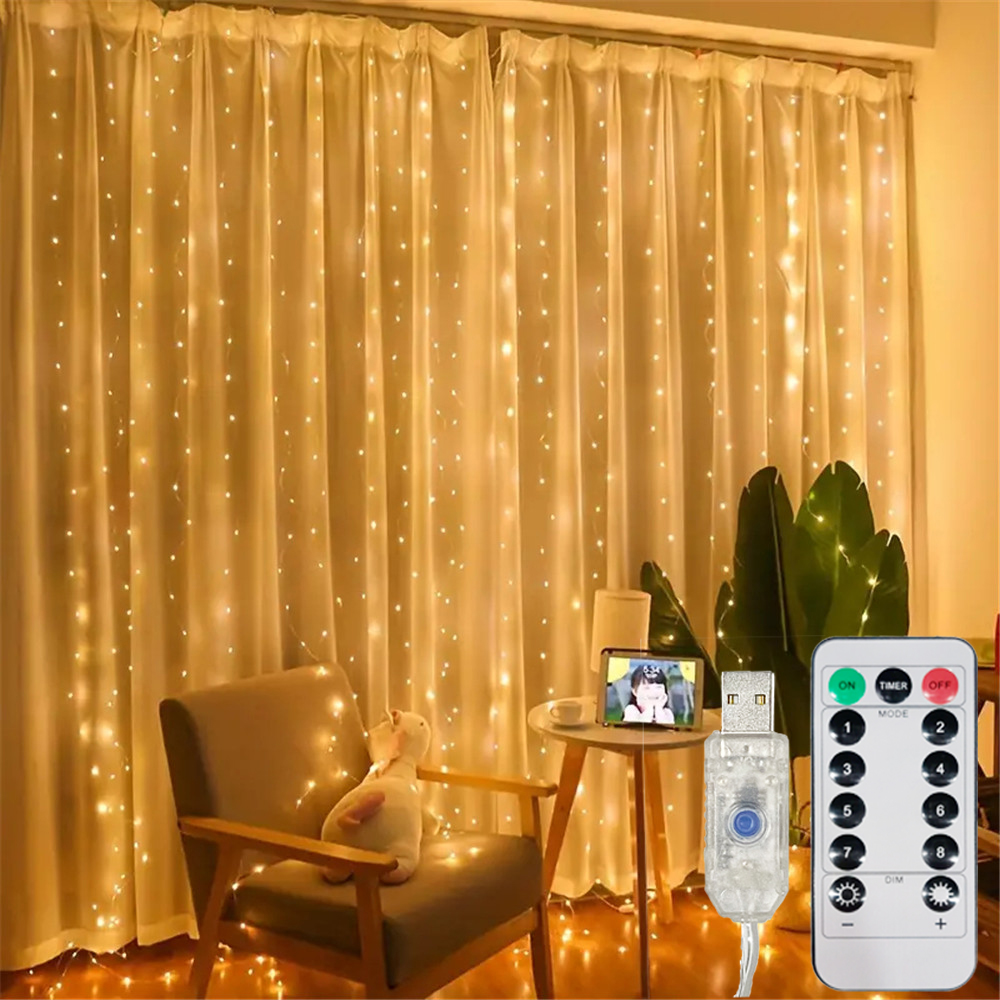 Cortina de Luces LED, Guirnald - Fairy Light Curtain reseña y precio