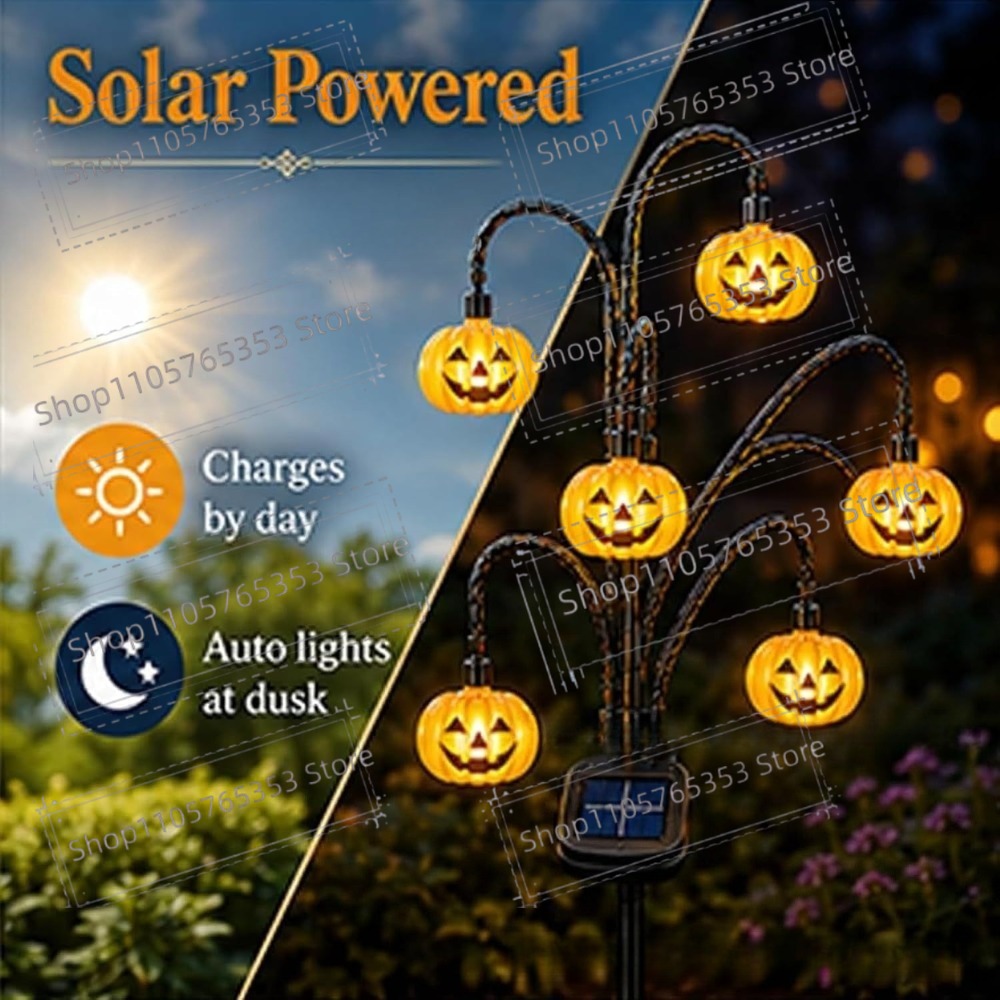 Linterna Solar de Halloween pa - Lighting Tree Decor reseña y precio