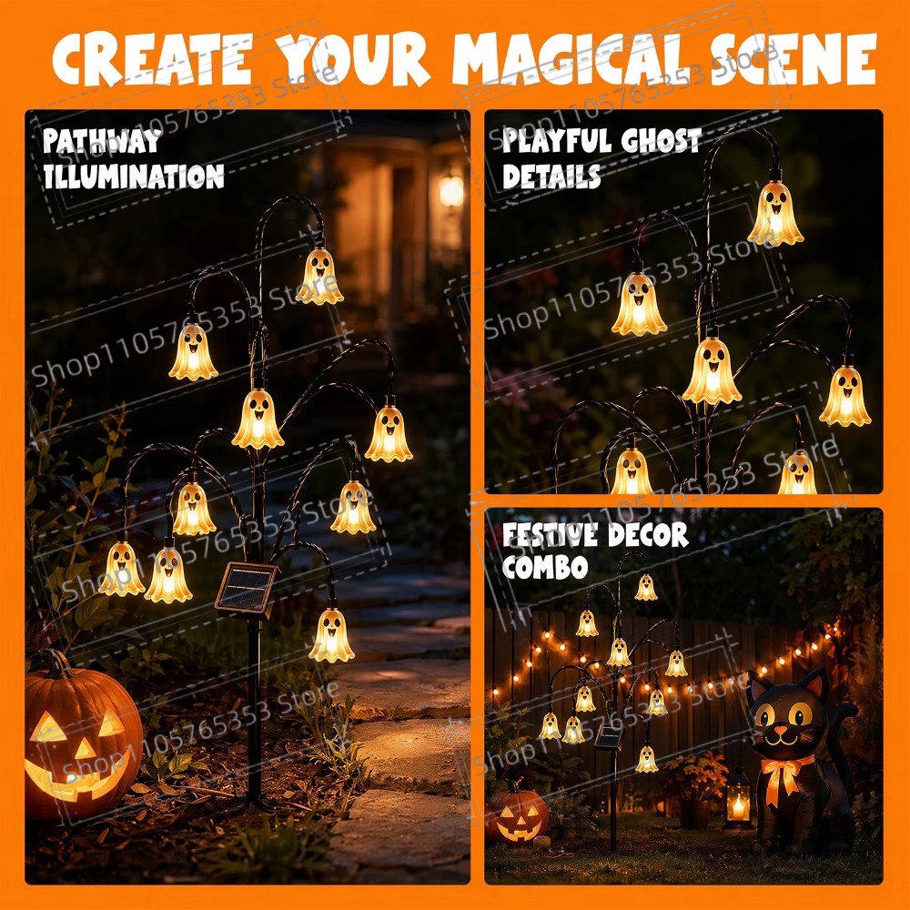 Linterna Solar de Halloween pa - Lighting Tree Decor reseña y precio
