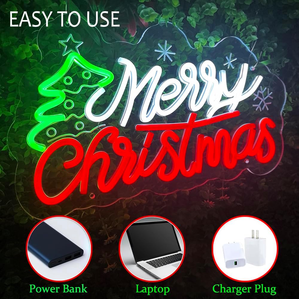 Letrero LED de Neón de Feliz N - Home Decor Lighting Tree reseña y precio