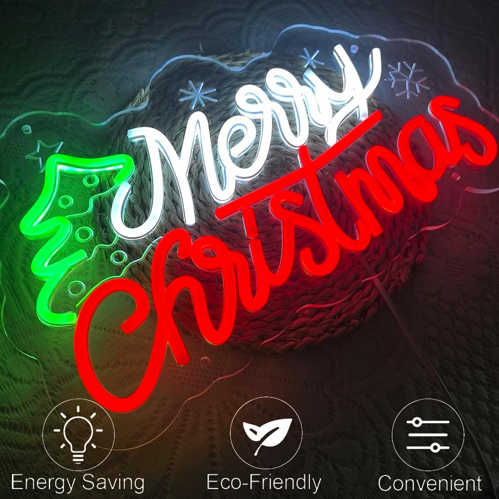 Letrero LED de Neón de Feliz N - Home Decor Lighting Tree reseña y precio